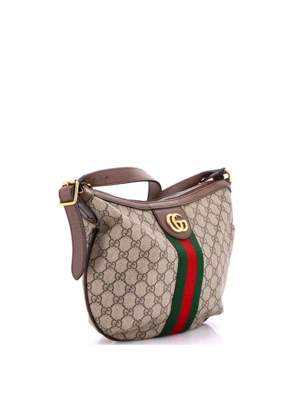 Gucci Ophidia Half Moon Hobo Gg Coated #356695G12B - Picture 2 of 7